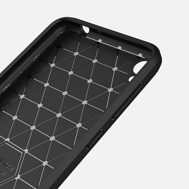 For Asus ZenFone Live ZB501KL Brushed Texture Carbon Fiber Shockproof TPU Rugged Armor Protective Case