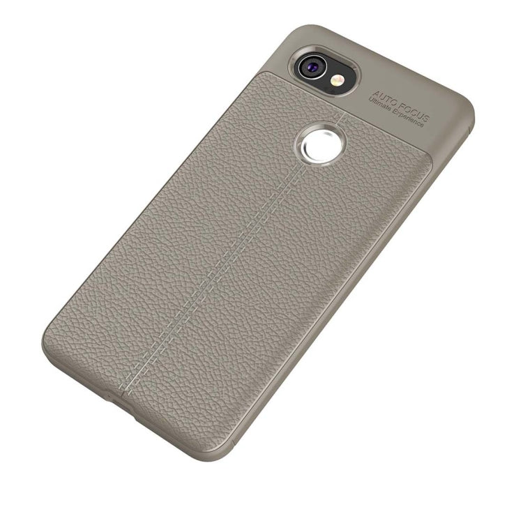 For Google Pixel 2 XL Litchi Texture Full Coverage TPU Protective Back Cover Case
