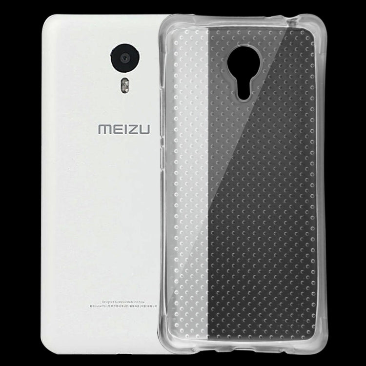 For Meizu  Meilan Metal Shock-resistant Cushion TPU Protective Case(Transparent)