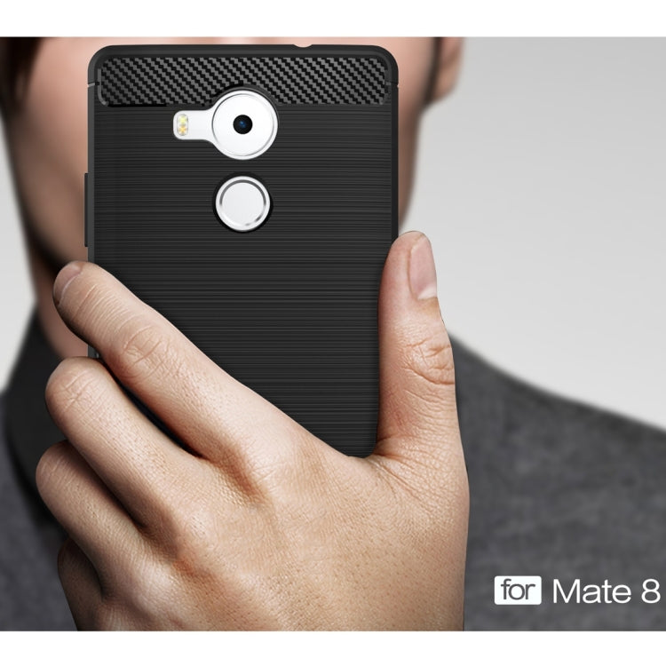 For Huawei  Mate 8 Brushed Texture Fiber TPU Rugged Armor Protective Case