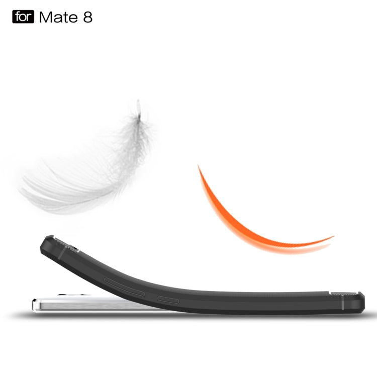 For Huawei  Mate 8 Brushed Texture Fiber TPU Rugged Armor Protective Case