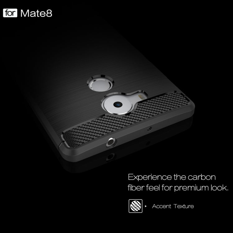 For Huawei  Mate 8 Brushed Texture Fiber TPU Rugged Armor Protective Case