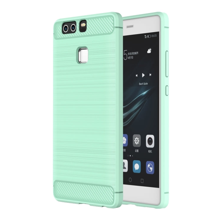For Huawei  P9 Brushed Texture Fiber TPU Rugged Armor Protective Case