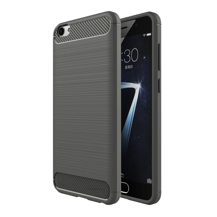 For Vivo  X7 Plus Brushed Texture Fiber TPU Rugged Armor Protective Case