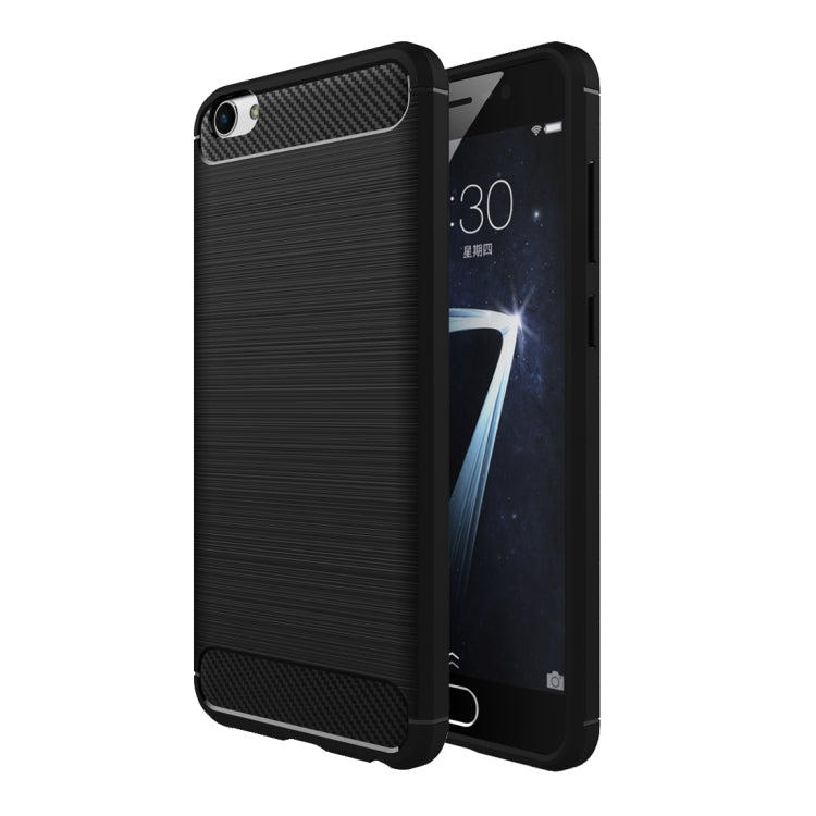 For Vivo  X7 Brushed Texture Fiber TPU Rugged Armor Protective Case
