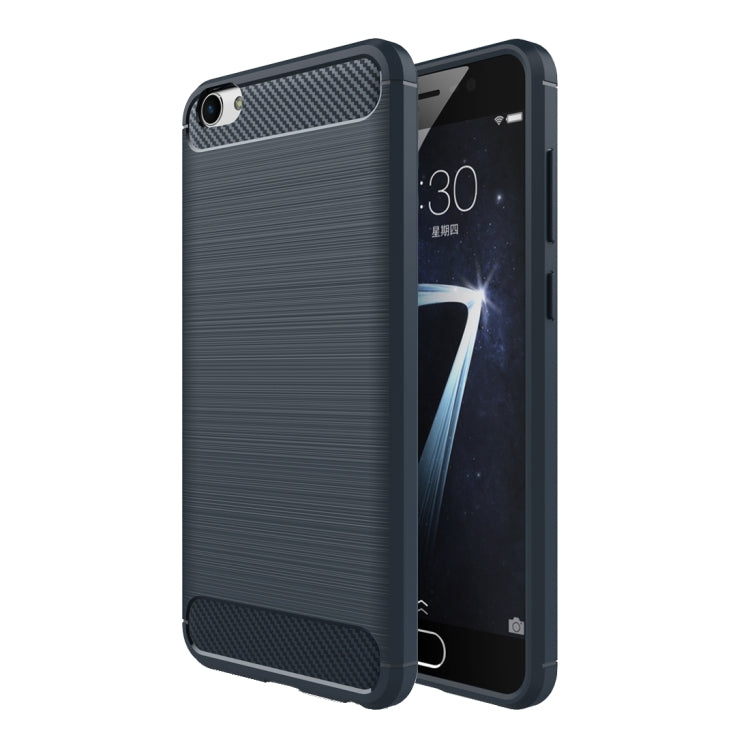 For Vivo  X7 Brushed Texture Fiber TPU Rugged Armor Protective Case