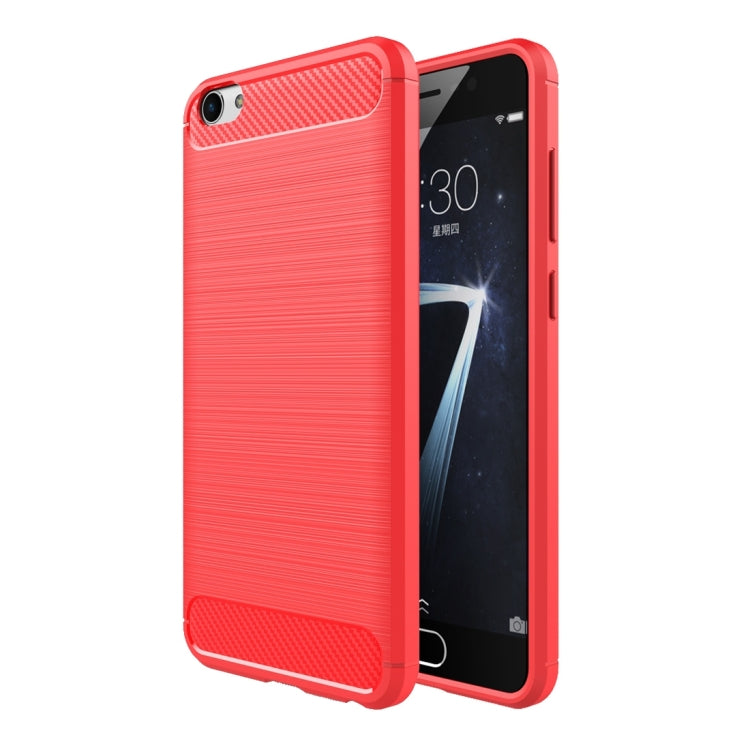 For Vivo  X7 Brushed Texture Fiber TPU Rugged Armor Protective Case