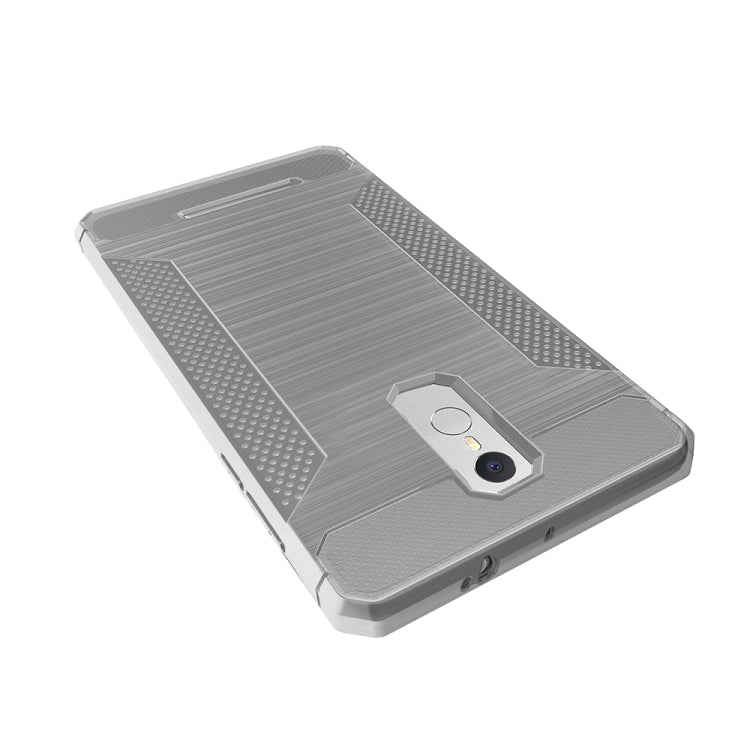 For Xiaomi  Redmi Note 3 Brushed Texture Carbon Fiber Anti-slip TPU Protective Cover Case
