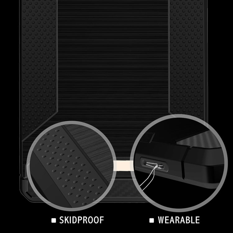 For Xiaomi  Redmi Note 3 Brushed Texture Carbon Fiber Anti-slip TPU Protective Cover Case