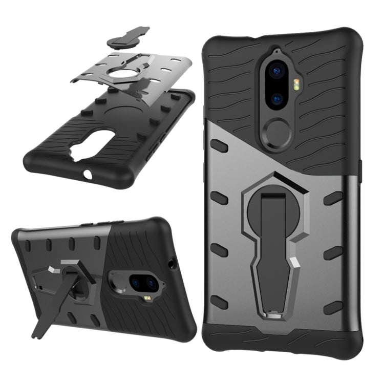 For Lenovo K8 Plus PC + TPU Dropproof Sniper Hybrid Protective Back Cover Case with 360 Degree Rotation Holder