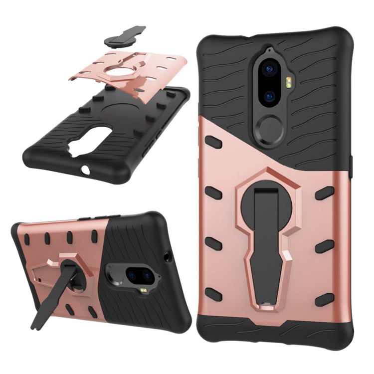 For Lenovo K8 Plus PC + TPU Dropproof Sniper Hybrid Protective Back Cover Case with 360 Degree Rotation Holder