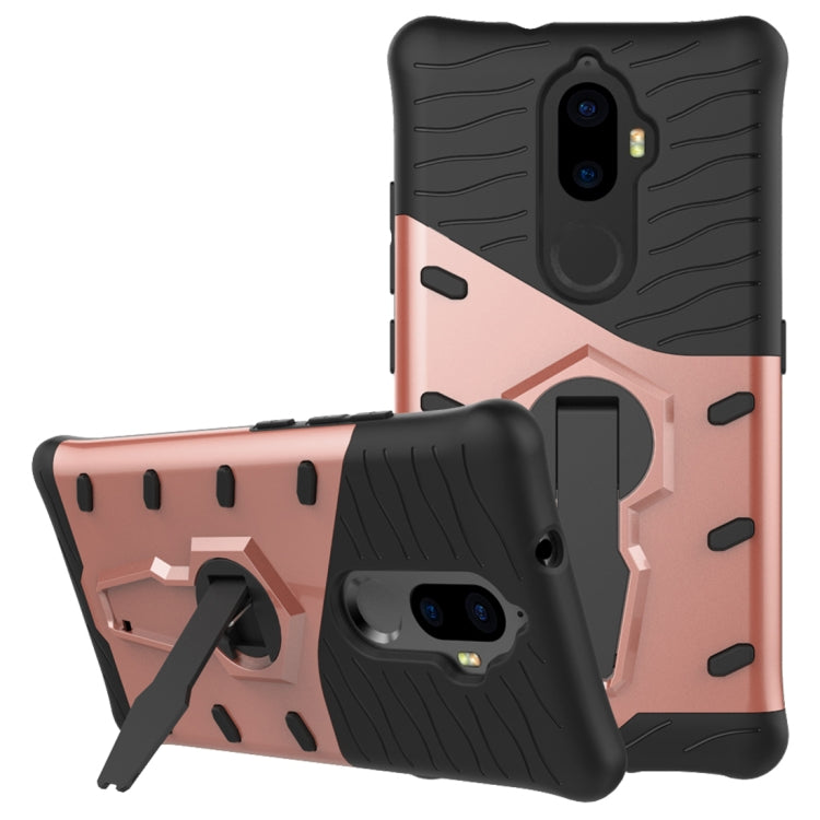 For Lenovo K8 Plus PC + TPU Dropproof Sniper Hybrid Protective Back Cover Case with 360 Degree Rotation Holder