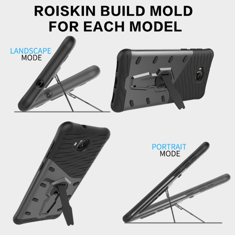 For Asus Zenfone 4 Selfie (ZD553KL) PC + TPU Dropproof Sniper Hybrid Protective Back Cover Case with 360 Degree Rotation Holder