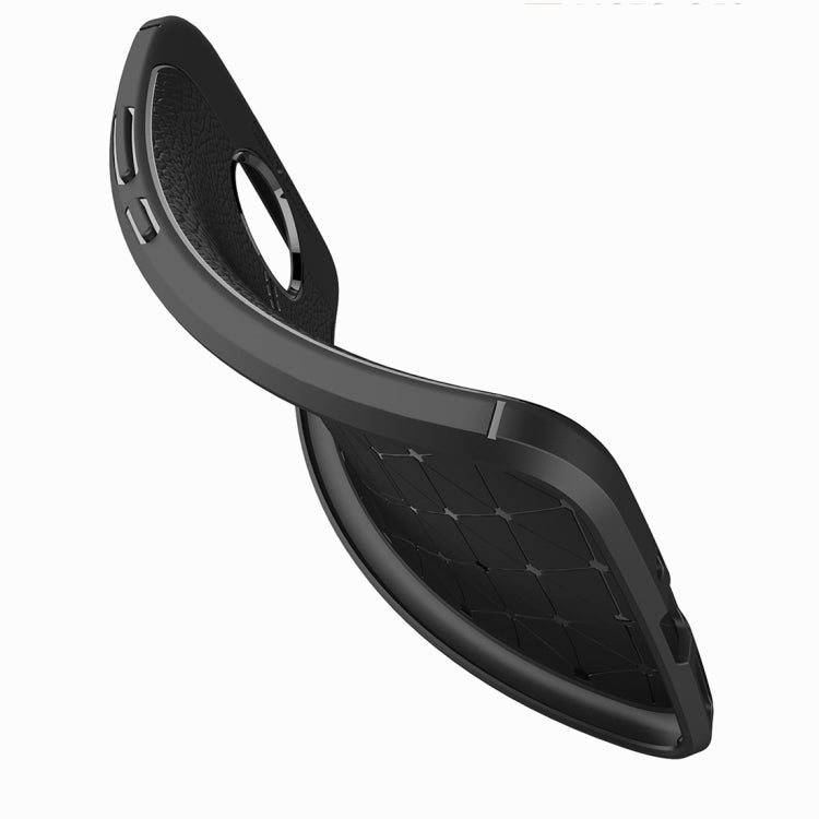 For Motorola Moto G5S Litchi Texture Full Coverage TPU Protective Back Cover Case