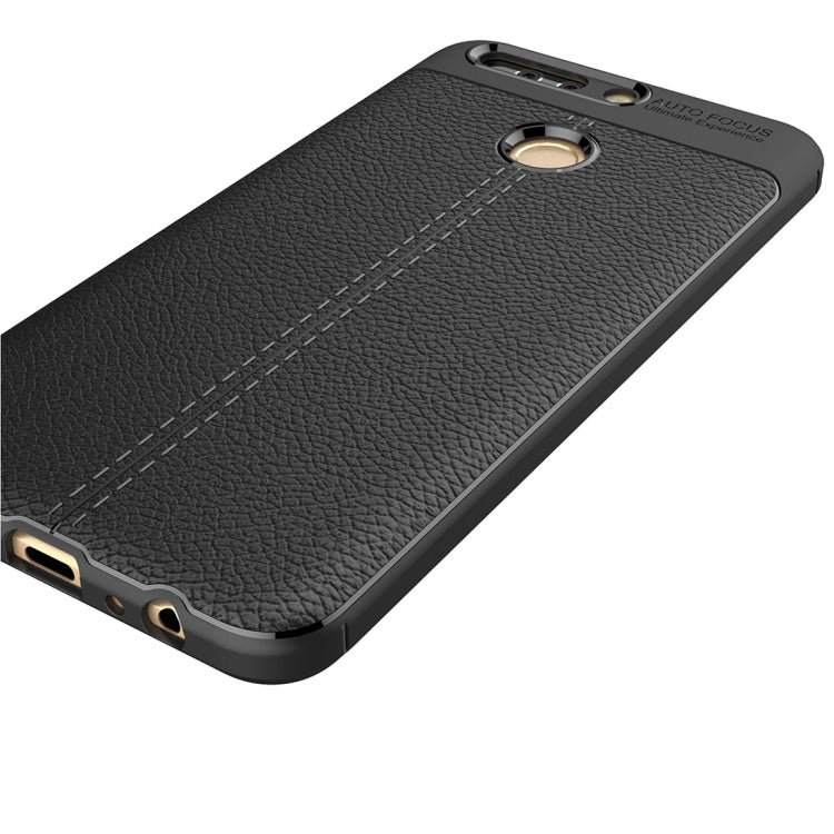 For Huawei  Honor 8 Pro / Honor V9 Litchi Texture Full Coverage TPU Protective Back Cover Case