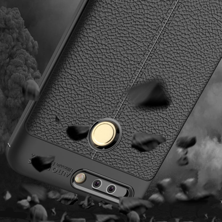 For Huawei  Honor 8 Pro / Honor V9 Litchi Texture Full Coverage TPU Protective Back Cover Case