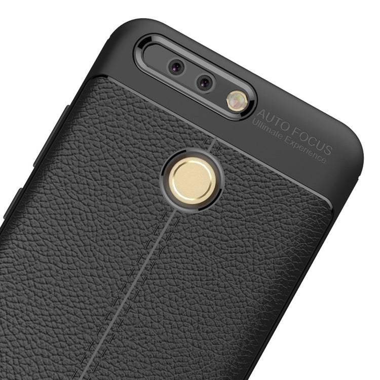 For Huawei  Honor 8 Pro / Honor V9 Litchi Texture Full Coverage TPU Protective Back Cover Case