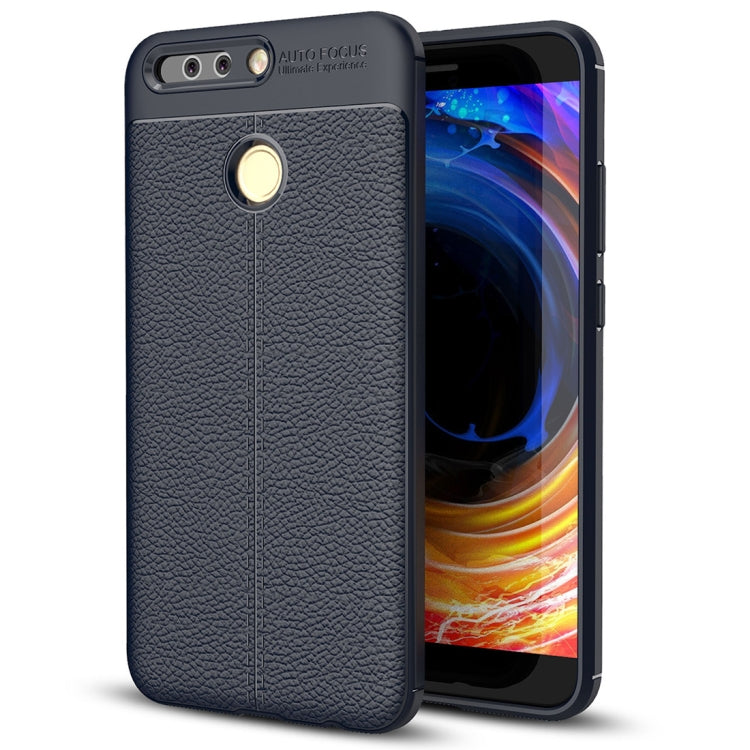 For Huawei  Honor 8 Pro / Honor V9 Litchi Texture Full Coverage TPU Protective Back Cover Case