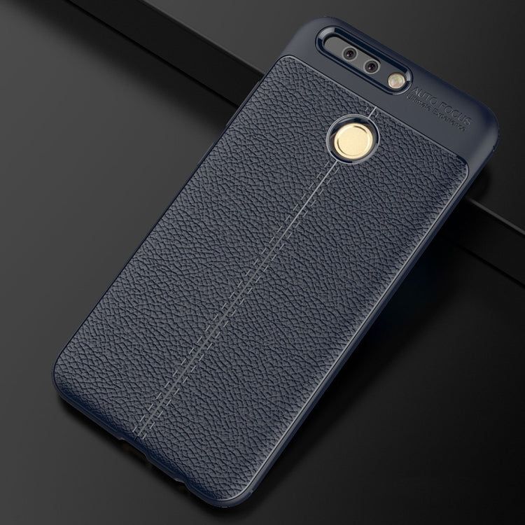 For Huawei  Honor 8 Pro / Honor V9 Litchi Texture Full Coverage TPU Protective Back Cover Case