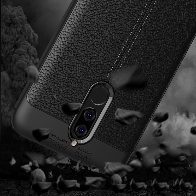 For Huawei  Maimang 6 / Mate 10 Lite Litchi Texture Full Coverage TPU Protective Back Cover Case