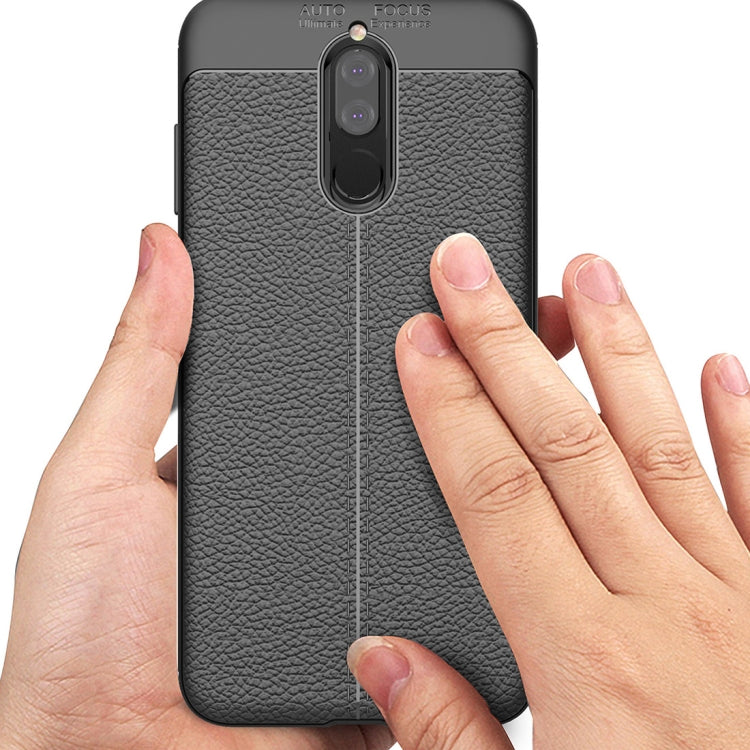 For Huawei  Maimang 6 / Mate 10 Lite Litchi Texture Full Coverage TPU Protective Back Cover Case