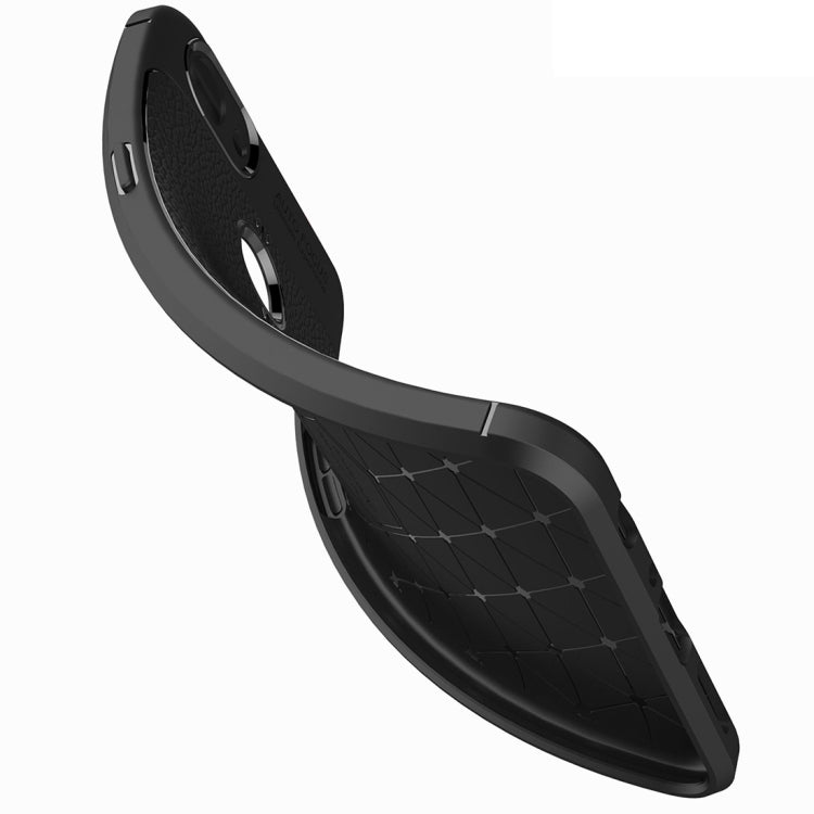 For OPPO  A79 Litchi Texture Design Soft TPU Anti-skip Protective Cover Back Case