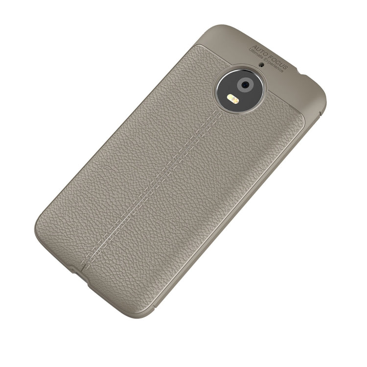 For Motorola Moto E4 Plus (EU Version) Litchi Texture Design Soft TPU Anti-skip Protective Cover Back Case