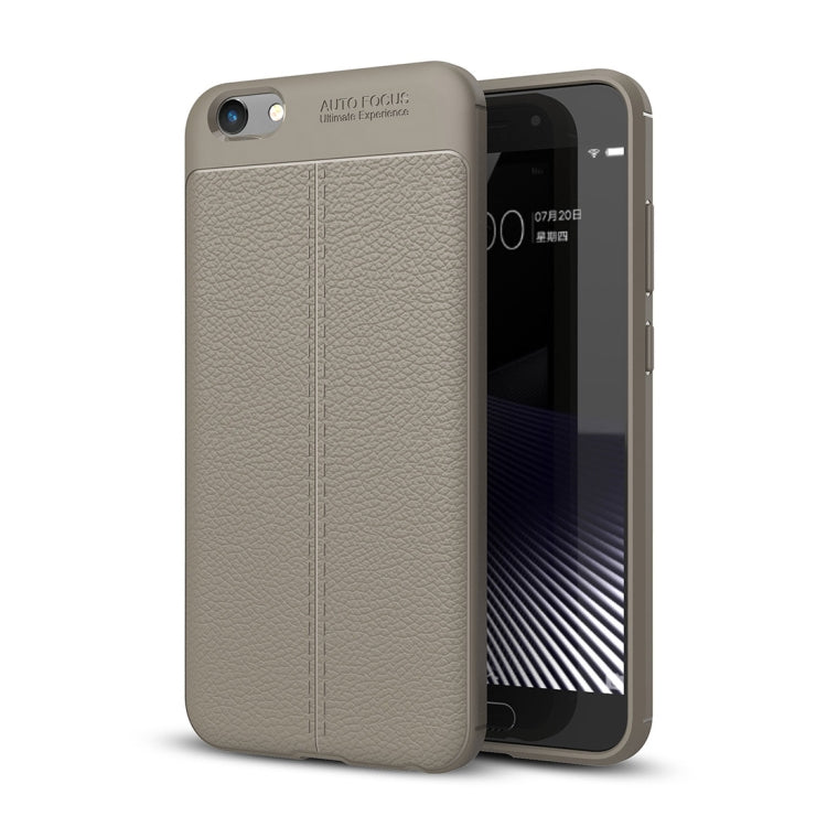 For Vivo  Y69 Litchi Texture Full Coverage TPU Protective Back Cover Case