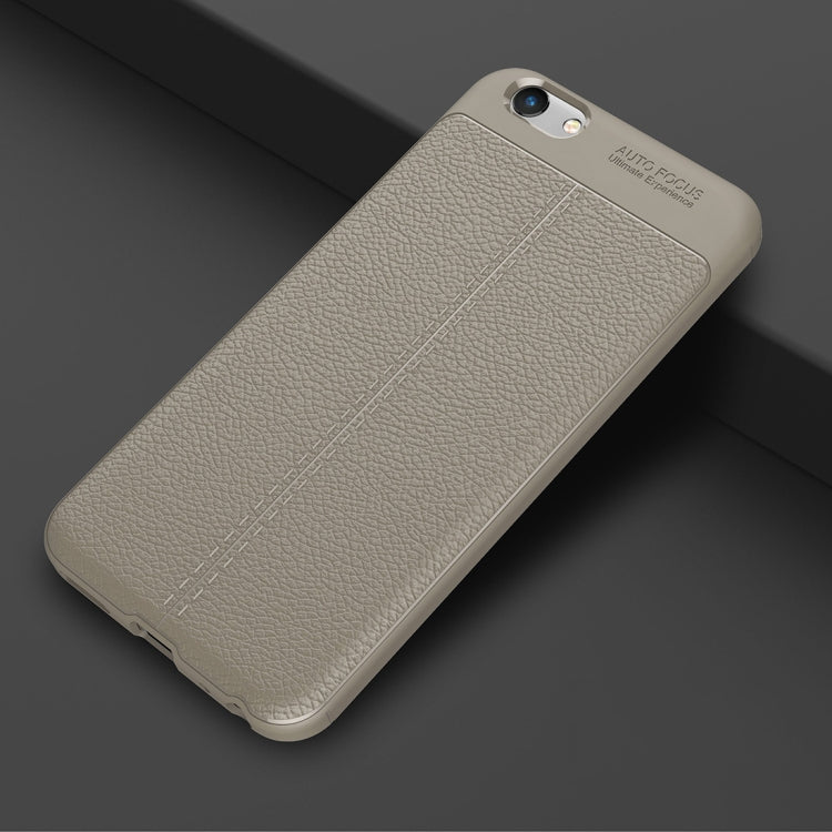 For Vivo  Y69 Litchi Texture Full Coverage TPU Protective Back Cover Case