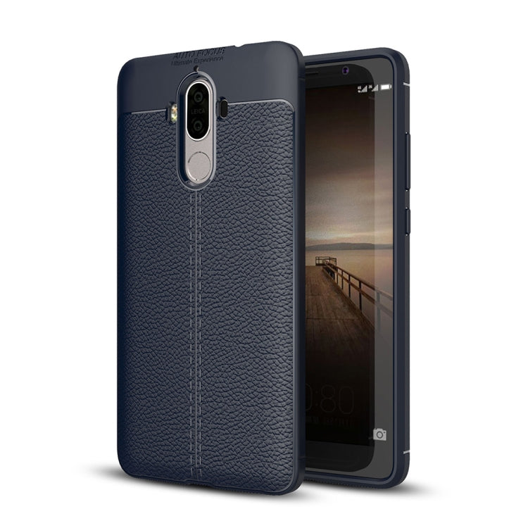 For Huawei  Mate 9 Litchi Texture Full Coverage TPU Protective Back Cover Case