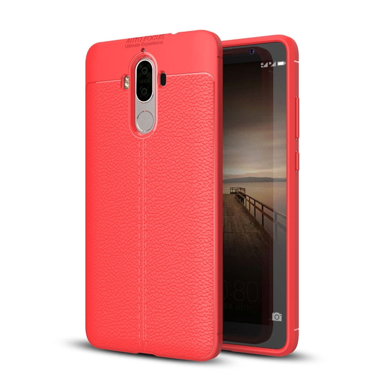 For Huawei  Mate 9 Litchi Texture Full Coverage TPU Protective Back Cover Case