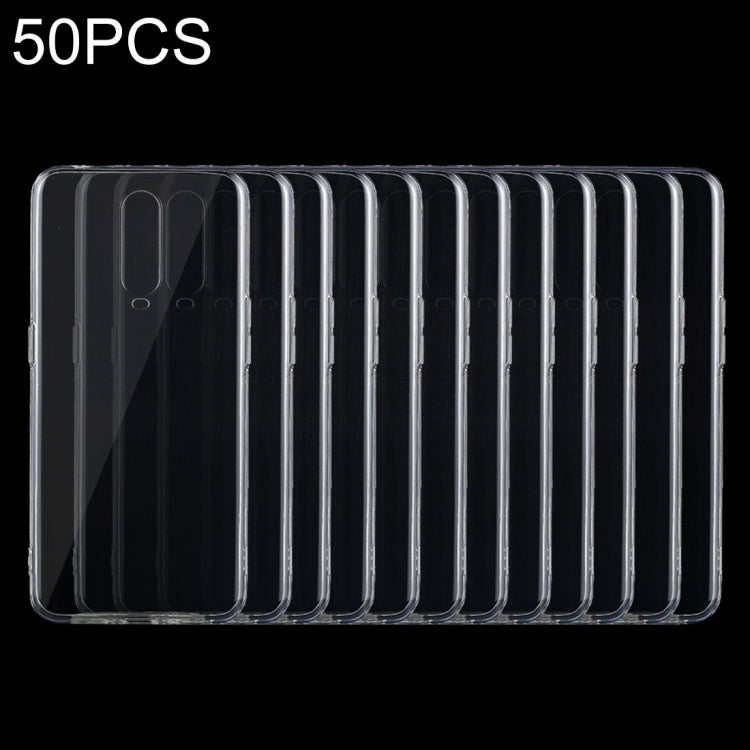 50 PCS 0.75mm Transparent TPU Case for OPPO R17 Pro