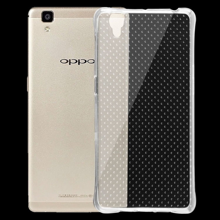 For OPPO  R7s Shock-resistant Cushion TPU Protective Case(Transparent)