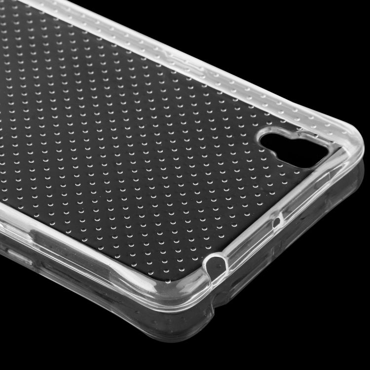 For OPPO  R7s Shock-resistant Cushion TPU Protective Case(Transparent)