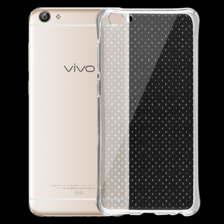 For Vivo  X7 Shock-resistant Cushion TPU Protective Case(Transparent)