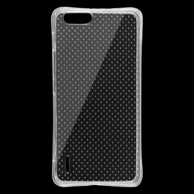 For Huawei  Honor 6 Plus Shock-resistant Cushion TPU Protective Case(Transparent)