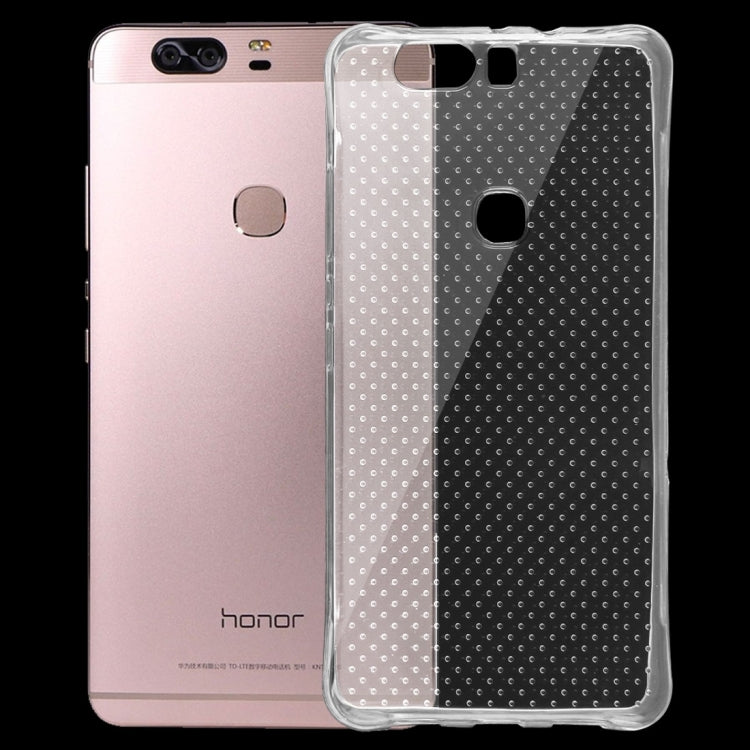 For Huawei  Honor V8 Shock-resistant Cushion TPU Protective Case(Transparent)