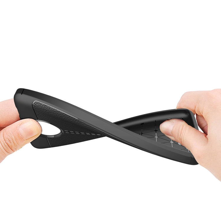 For Motorola Moto C Plus Litchi Texture Design Soft TPU Anti-skip Protective Cover Back Case