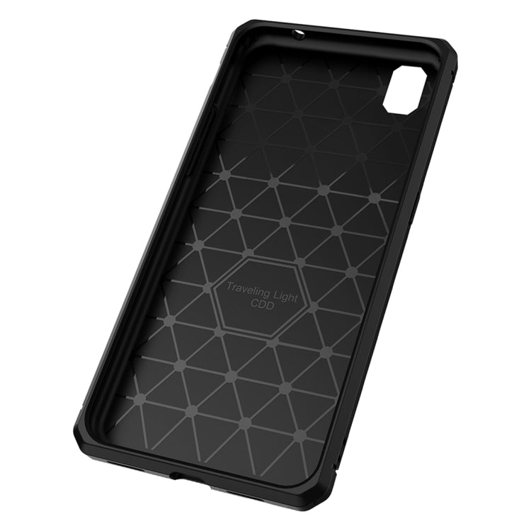 For OPPO  A37 / Neo 9 Brushed Texture Carbon Fiber Anti-slip TPU Protective Cover Case