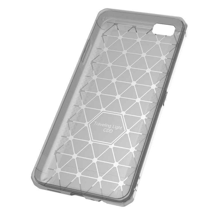 For OPPO  A57 / A39 Brushed Texture Carbon Fiber Anti-slip TPU Protective Cover Case