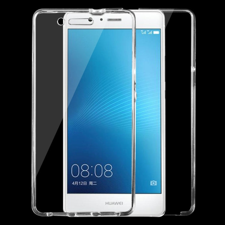 For Huawei  P9 Lite 0.75mm Double-sided Ultra-thin Transparent TPU Protective Case(Transparent)