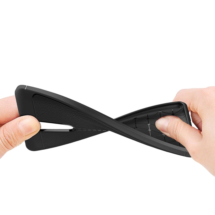 For Nokia 8 Litchi Texture Design Soft TPU Anti-skip Protective Cover Back Case