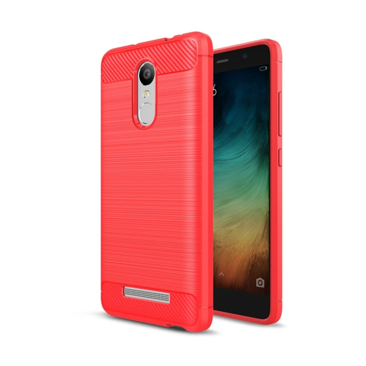 For Xiaomi  Redmi Note 3 Brushed Texture Carbon Fiber Shockproof TPU Rugged Armor Protective Case