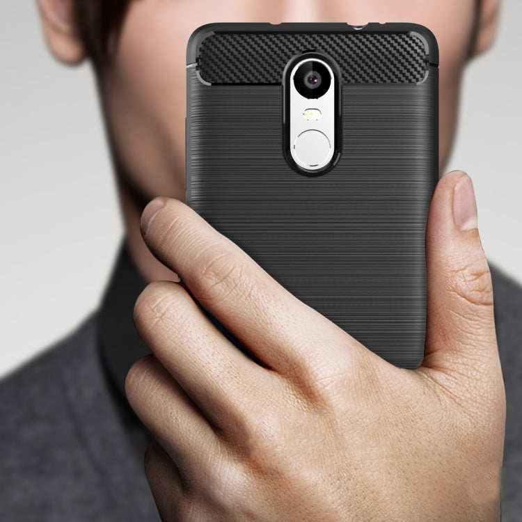 For Xiaomi  Redmi Note 3 Brushed Texture Carbon Fiber Shockproof TPU Rugged Armor Protective Case