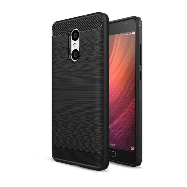 For Xiaomi  Redmi Pro Brushed Texture Carbon Fiber Shockproof TPU Rugged Armor Protective Case