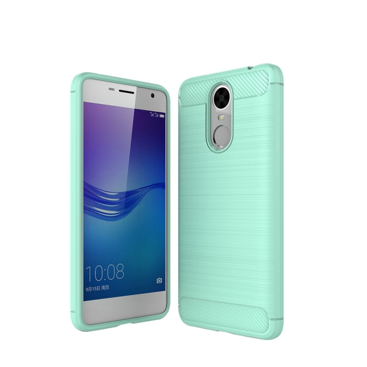 For Huawei  Enjoy 6 Brushed Carbon Fiber Texture Shockproof TPU Protective Cover Case