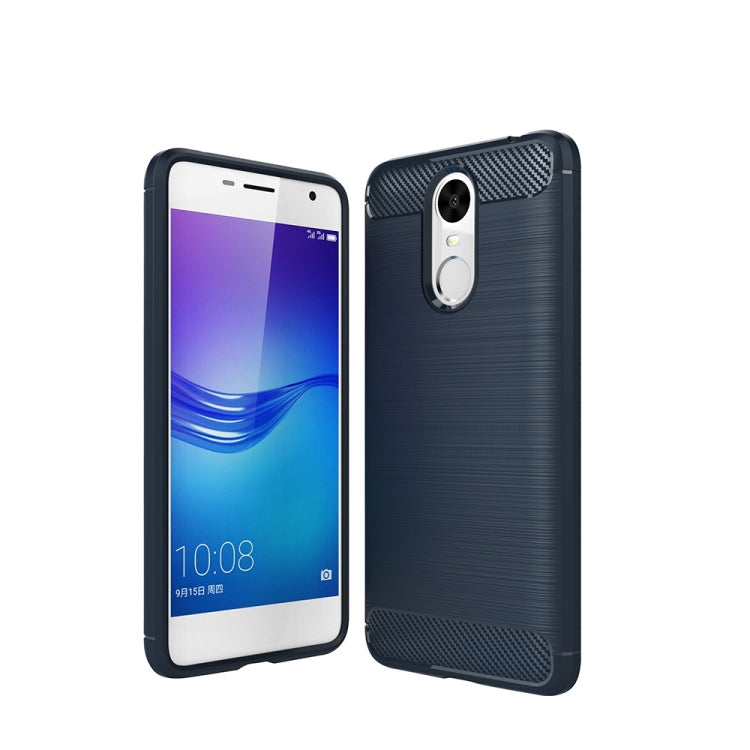 For Huawei  Enjoy 6 Brushed Carbon Fiber Texture Shockproof TPU Protective Cover Case