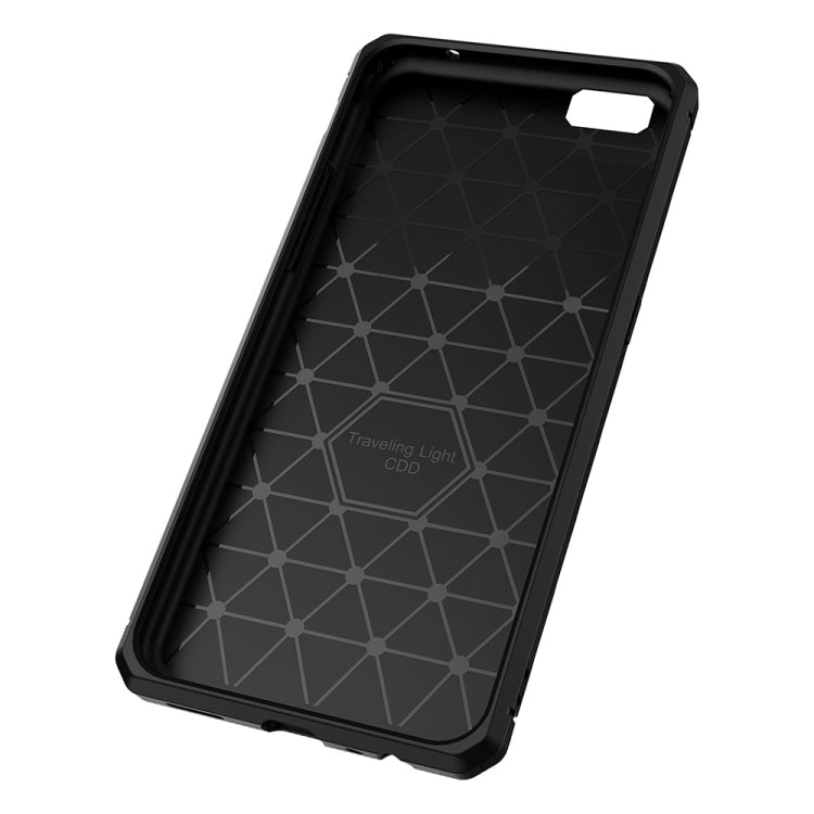 For OPPO  R9s Plus Brushed Texture Carbon Fiber Anti-slip TPU Protective Cover Case
