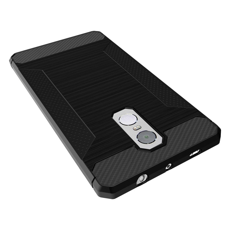 For Xiaomi  Redmi Note 4 Brushed Texture Carbon Fiber Anti-slip TPU Protective Cover Case