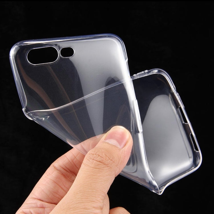 For OnePlus  5 0.75mm Ultra-thin Transparent TPU Protective Case(Transparent)